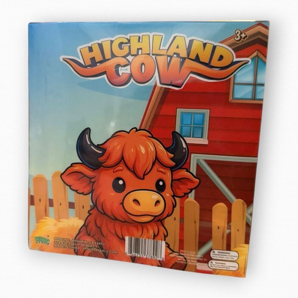 Highland Cow Squishy Toy Animal Stress Relief Sensory Viral Squishy Toy PPNC (c) - Picture 4 of 7
